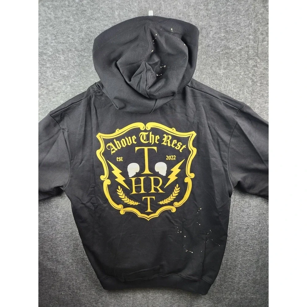 THRT‎ Above The Rest Black Pullover Hoodie 3XL Graphic Print
